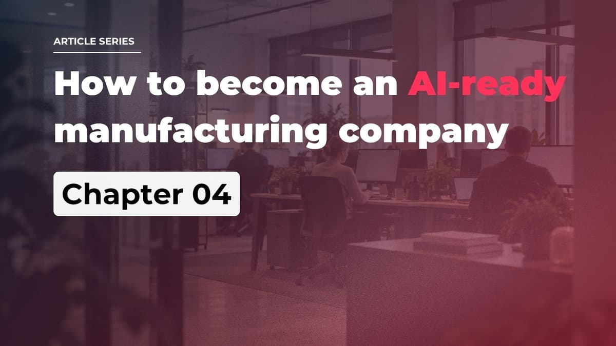 Graphic of manufacturing office in red