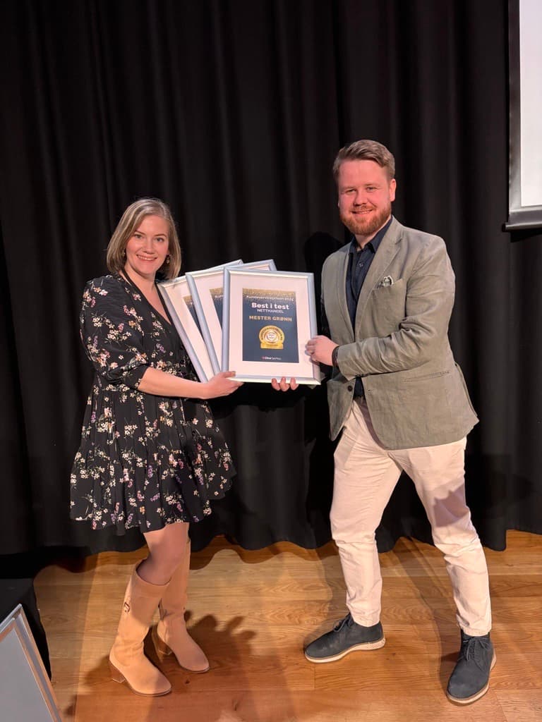 Mester Grønns kundeservice med tre priser