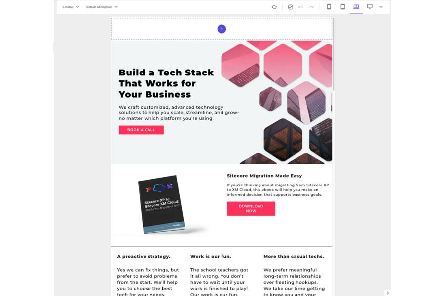 Front page build